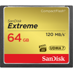 SanDIsk Extreme Compact Flash Memory Card 128GB / 64GB / 32GB.